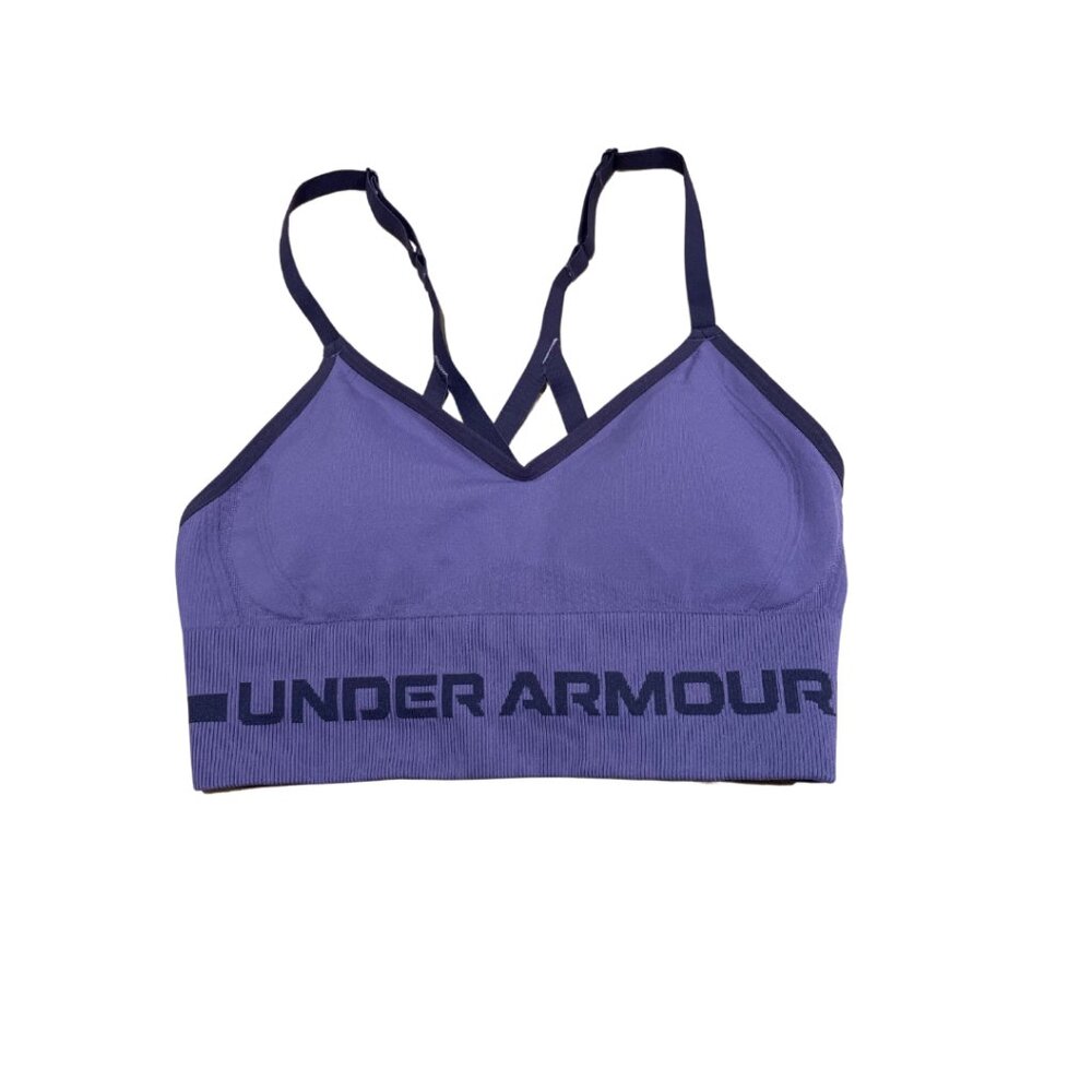 Under Armour Women's Compression Crossback Sports Bra Purple Size XS